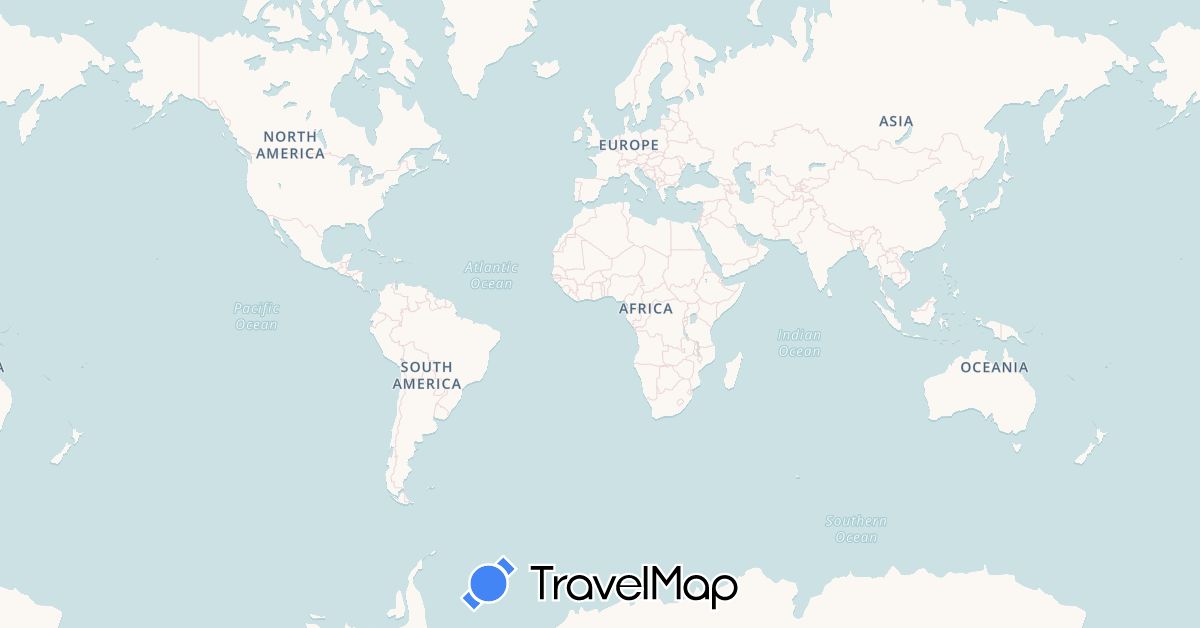 TravelMap itinerary: driving, train in Taiwan (Asia)